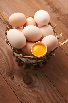 eggs in a basket