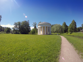 Russia. Pavlovsk. Pavilion18 century in the park.
