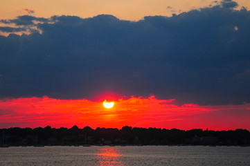 Sunset on the Bay in Rhode Island