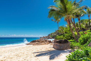 The Beautiful Anse Intendance beach on Seychelles.