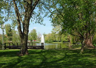 Fototapeta premium Bleichweiher in Neustadt an der Aisch