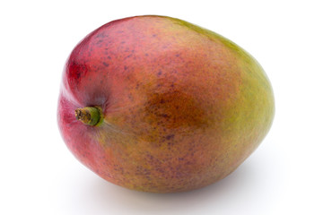Mango fruit isolated on white background .