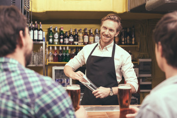 Friends having fun in pub