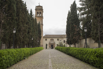 Fototapeta premium iglesia y patio