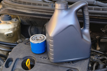 Oil filter and engine oil
