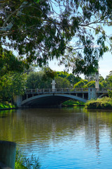 Fototapeta na wymiar King William Road Bridge, Adelaide, South Australia.