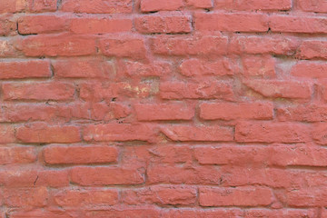 Red brick wall texture background