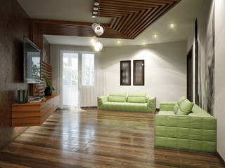 Modern Urban Contemporary Living Room Interior Design