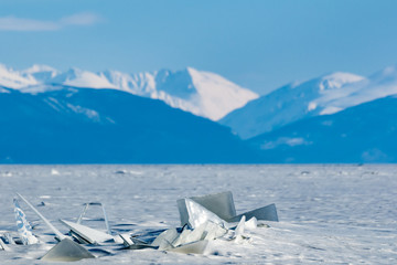 Fototapeta na wymiar Góry przybajkala, Jezioro Bajkał, Syberia, Rosja