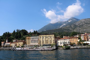 Fototapeta na wymiar Cadenabbia at Lake Como in summer, Lombardy Italy 