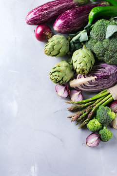 Assortment of fresh organic farmer vegetables