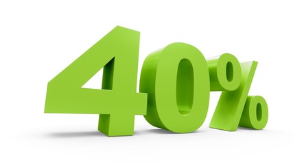 3D rendering green discount 40 percent
