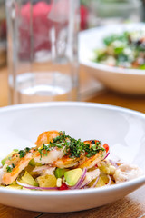 Shrimp and avocado salad