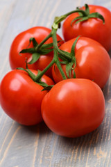 red tomatoes. Summer tray market agriculture farm, fresh organic vegetable