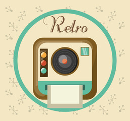 Obraz premium retro camera pictures design image, vector illustraion