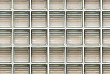 Glass squares set in concrete