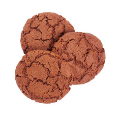 A Round chocolate cookies