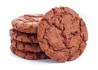 A Round chocolate cookies