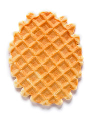 Friable crumbly waffle cookie