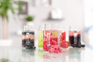 Berry cocktail, refreshing fruit beverage