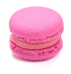 Pink macaron isolated