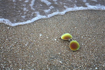 sunglasses on the beach 