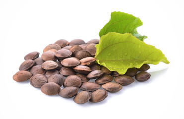 Peas star Incas on white background