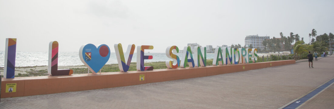 I Love San Andres , Colombia.