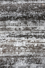 Icy road surface