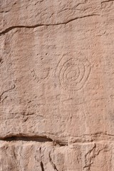 Photo of ancient petroglyphs