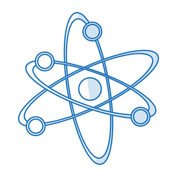 recommend clip art: blue silhouette shading atom structure icon