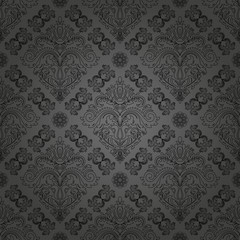 Fototapeta premium Seamless classic dark pattern. Traditional orient ornament
