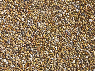 Flat pebble surface