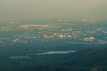 Landscape of view in Chiang Mai province, north of Thailand.