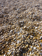 Pebbles on beach
