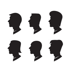 Silhouette side face