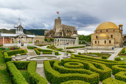 In the garden of Rabati Castle in Akhaltsikhe, Georgia