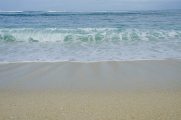 Serangan beach, Bali, Indonesia. Popular surf spot.