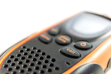 walky talky on white background