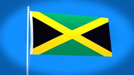 the national flag of Jamaica
