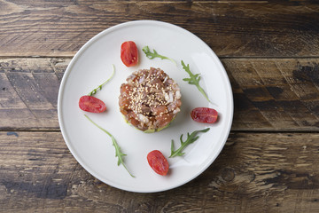 Tartar Salmon with avocado