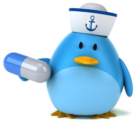 Blue bird - 3D Illustration