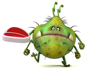 Fun germ - 3D Illustration