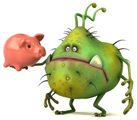 Fun germ - 3D Illustration