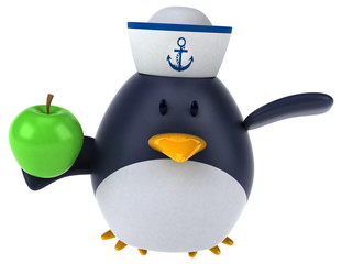 Fun penguin - 3D Illustration