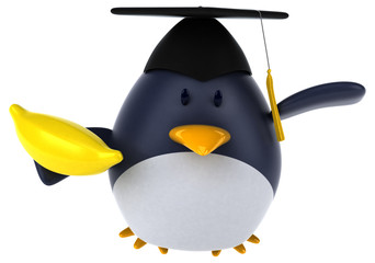 Fun penguin - 3D Illustration