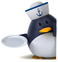 Fun penguin - 3D Illustration