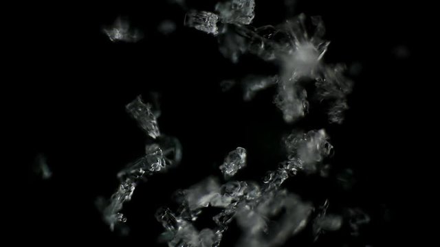 ice crystals melt under the microscope