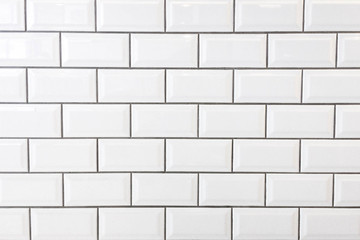 White tile wall