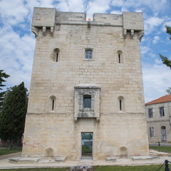 Fototapeta na wymiar Port-Saint-Louis-du-Rhone, in Camargue, Saint Louis tower, France